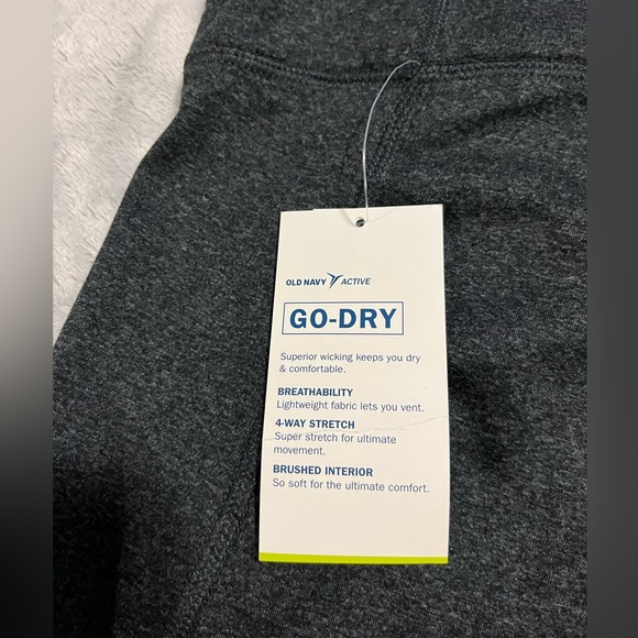 NWT Go Dry Old Navy dark gray heavier leggings. - Picture 10 of 13